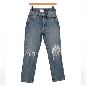 Agolde mid rise straight leg jeans